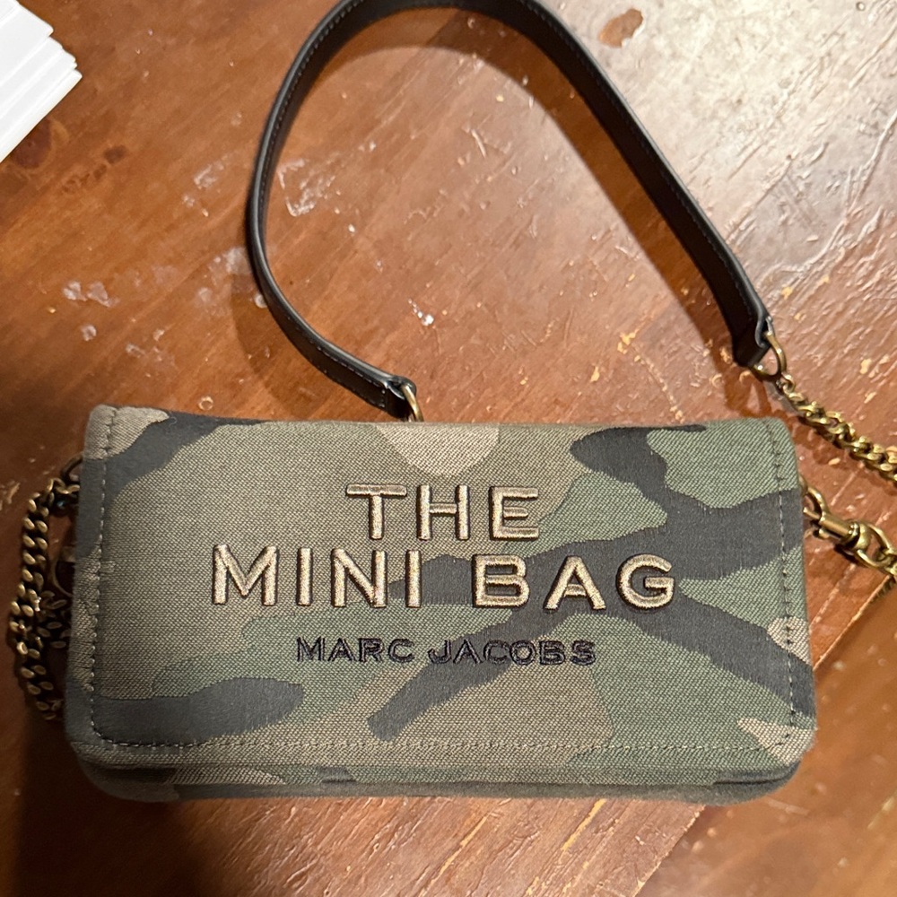 Marc Jacobs Green Camouflage Mini Bag